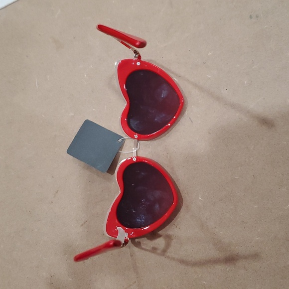 Red heart shaped cat eye retro vintage‎ pinup style sunglasses new main image 11